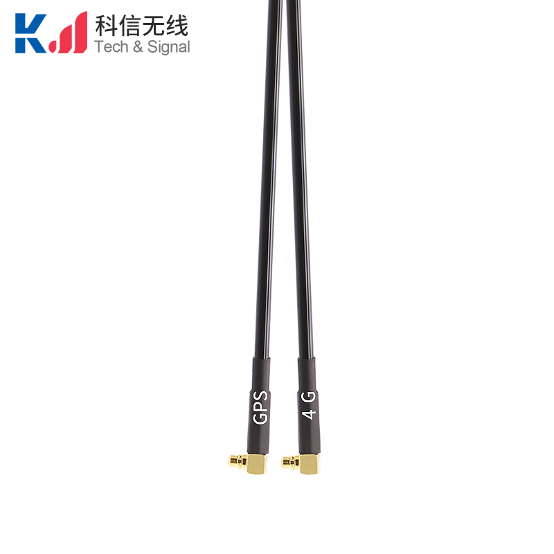 方形款4G+GPS二合一組合天線MMCX-J彎公頭內(nèi)針接頭