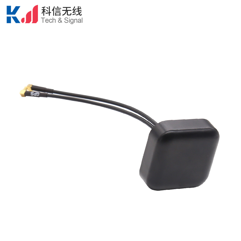 方形款4G+GPS二合一組合天線MMCX-J彎公頭內(nèi)針接頭