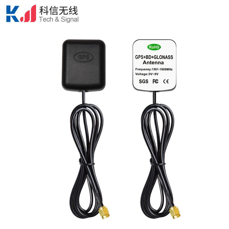印字款BD+GPS+GLONASS三模共用定位天線28dbi高增益二級(jí)放大帶濾波